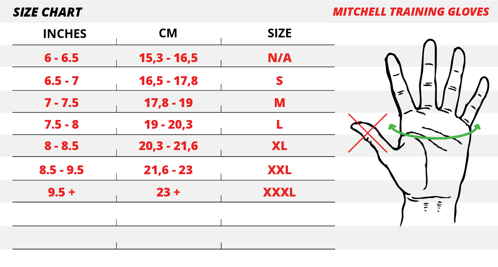 Mitchell Training Gloves, black - 3