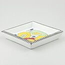 Taisto Kaasinen (Pomona 1958) Quadratic Bowl with Colorful Fruits 18 cm