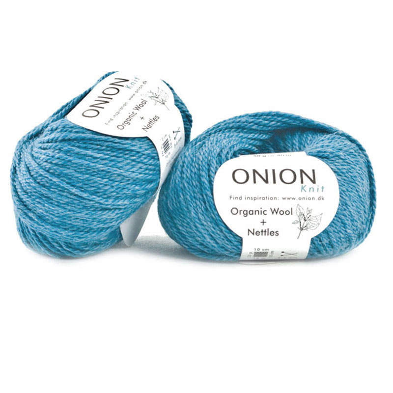 Blå (mellanblå) No. 6 Organic Wool + Nettles från Onion 627