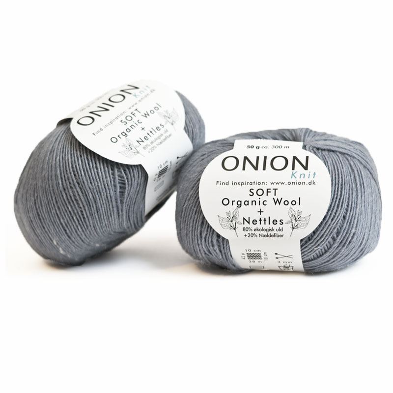 Grå SOFT Organic Wool + Nettles Onion 1505