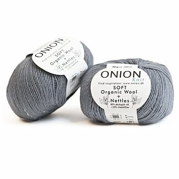 Grå SOFT Organic Wool + Nettles Onion 1505