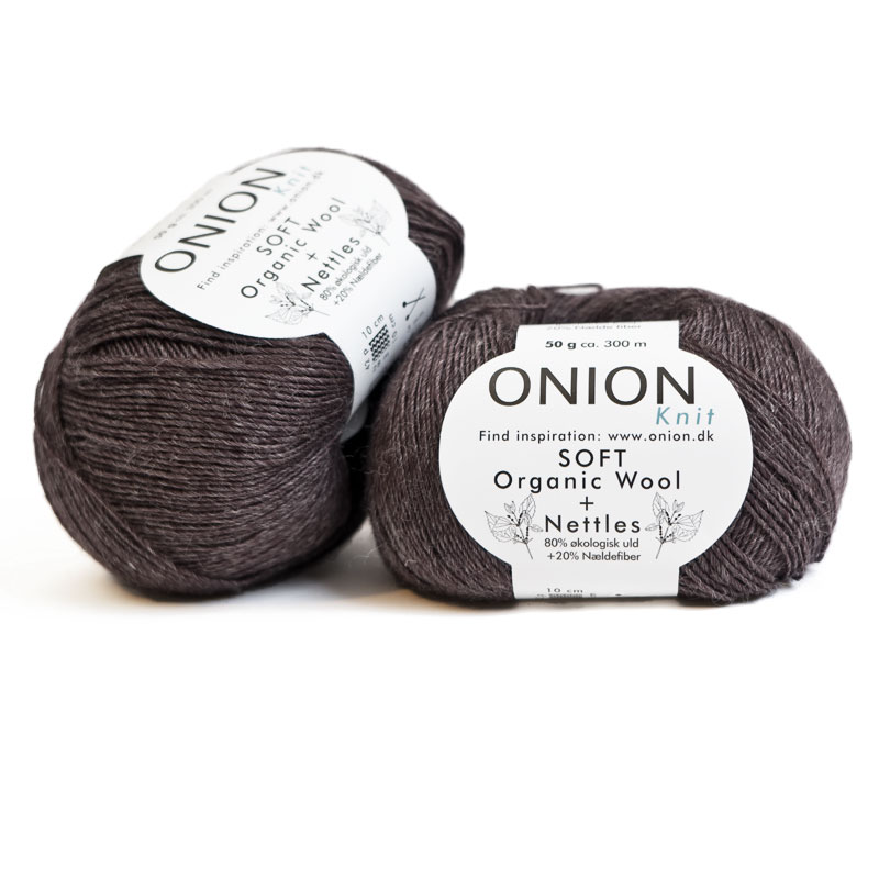 Chokladbrun SOFT Organic Wool + Nettles Onion 1523