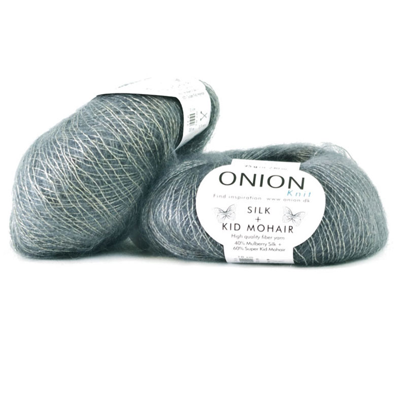 Ljusgrå Silk + Kid Mohair 3002 – mohairgarn med silke