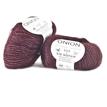 Bordeaux Silk + Kid Mohair 3006 – mohairgarn med silke