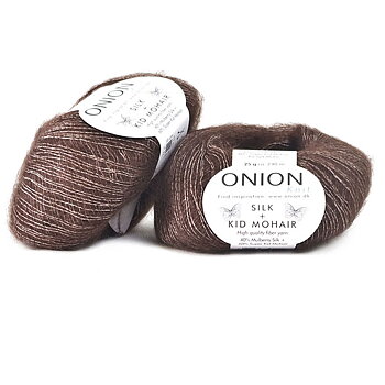 Brun Silk + Kid Mohair 3009 – mohairgarn med silke
