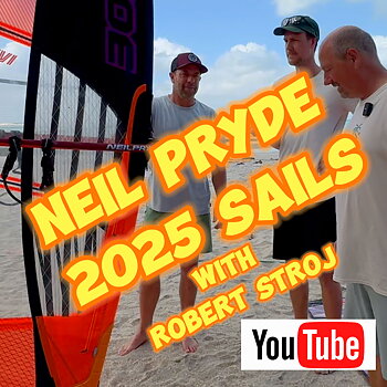 Neil Pryde 2025 vindsurfingsegel med Robert Stroj