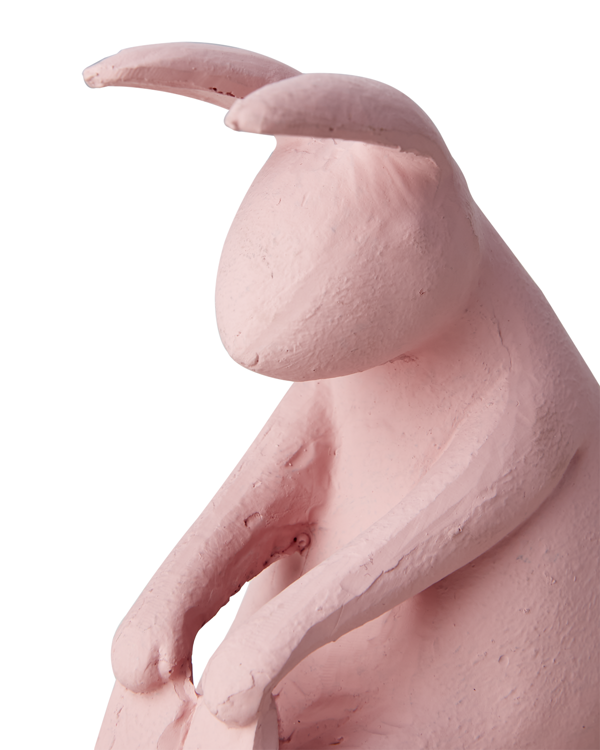 Kanin - Hare - Yoga Bunny - Påskpynt - Påskdekoration - Rosa - 11,5x10x6 cm - 5