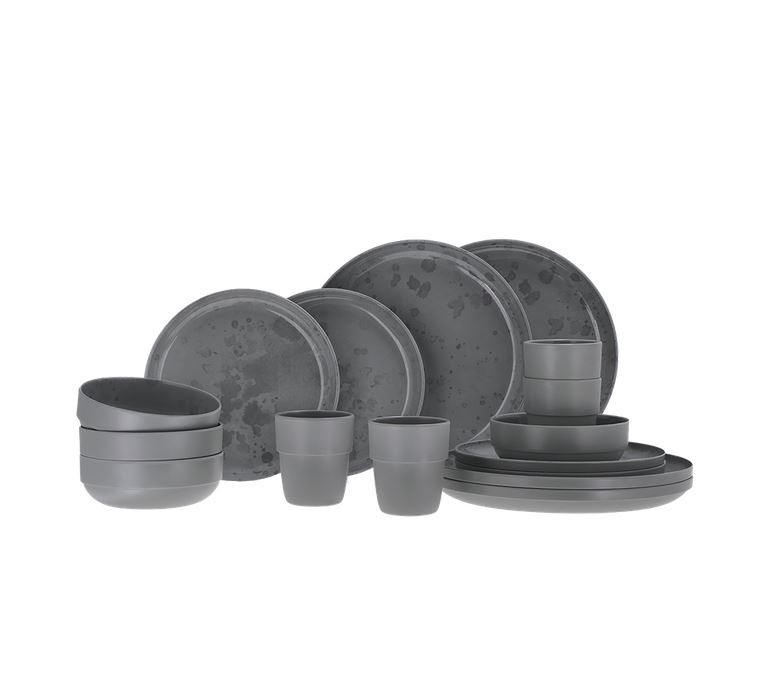 Melaminservis, PALMA LJUSGRÅ , 16 delar