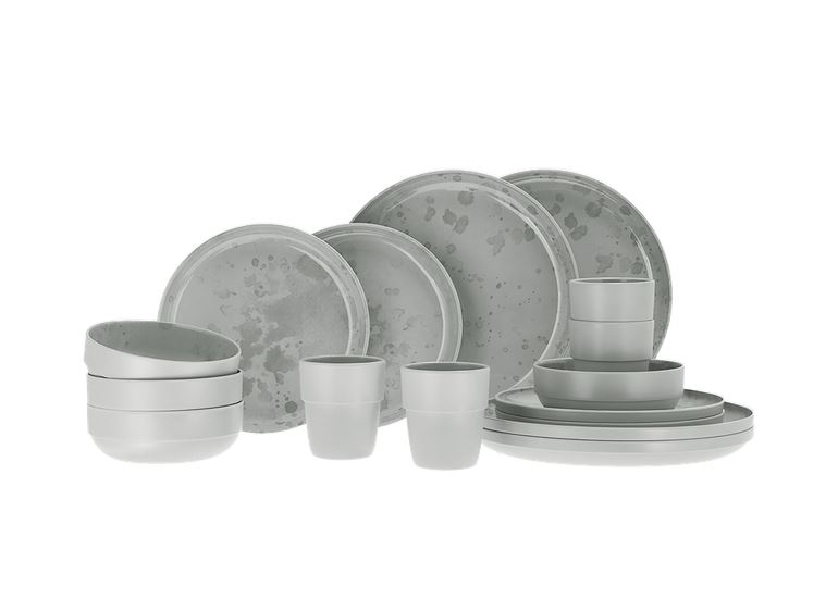 Melaminservis, PALMA LJUSGRÅ , 16 delar