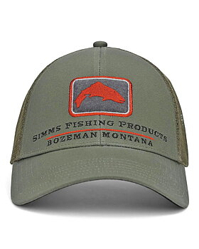 Simms Trout Icon Trucker Smokey Olive