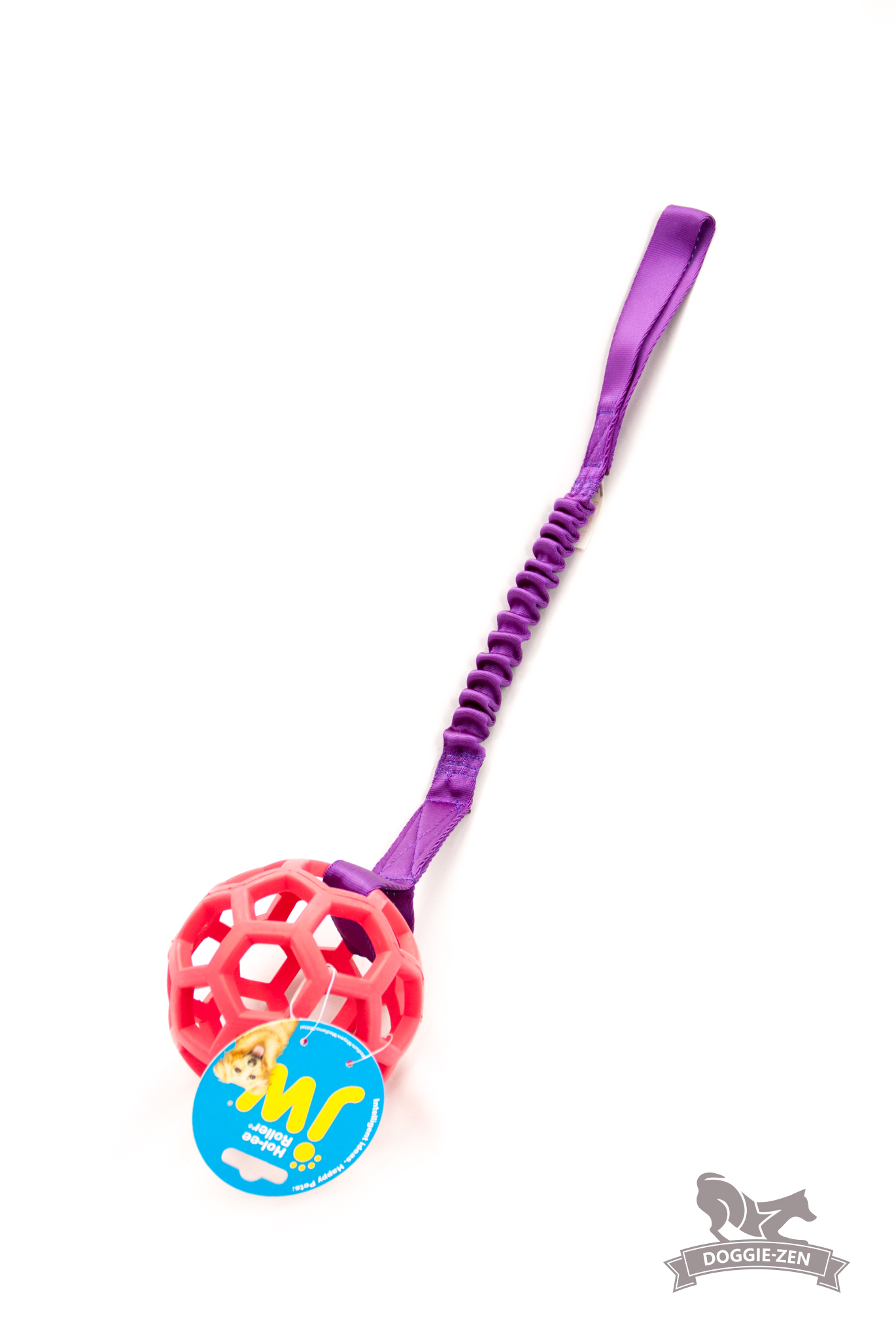 Doggie-Zen Elastisk Hol-ee Roller-kampis L Bollstorlek M Hundleksak - Giftfri