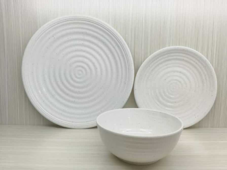 Melaminservis, Granite  Pearl 12 delar