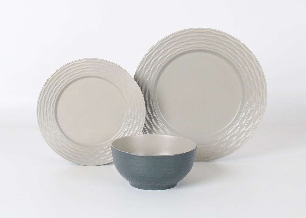 Melaminservis, Ripple Sand 12 delar