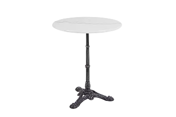 Loire cafébord Vit marmor Ø60