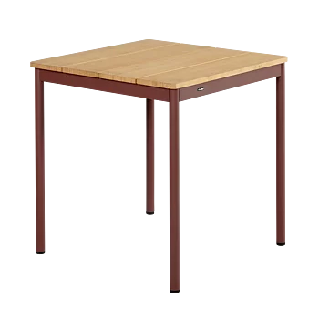 Nox cafébord Zin Red/Bambu