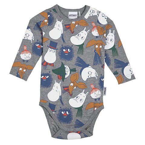 Moomin Expression bodysuit Grey