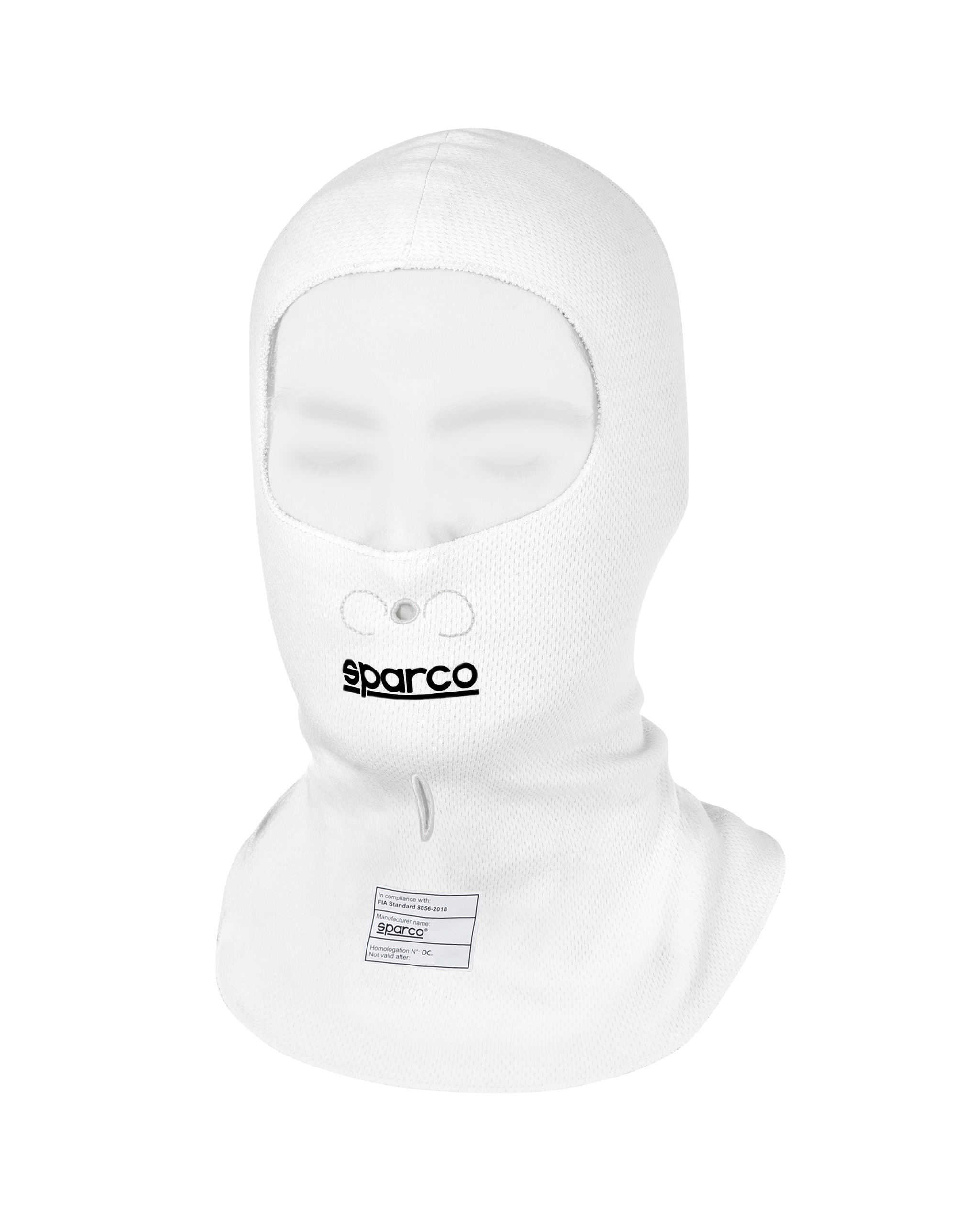 Sparco balaklava Pista , Vit