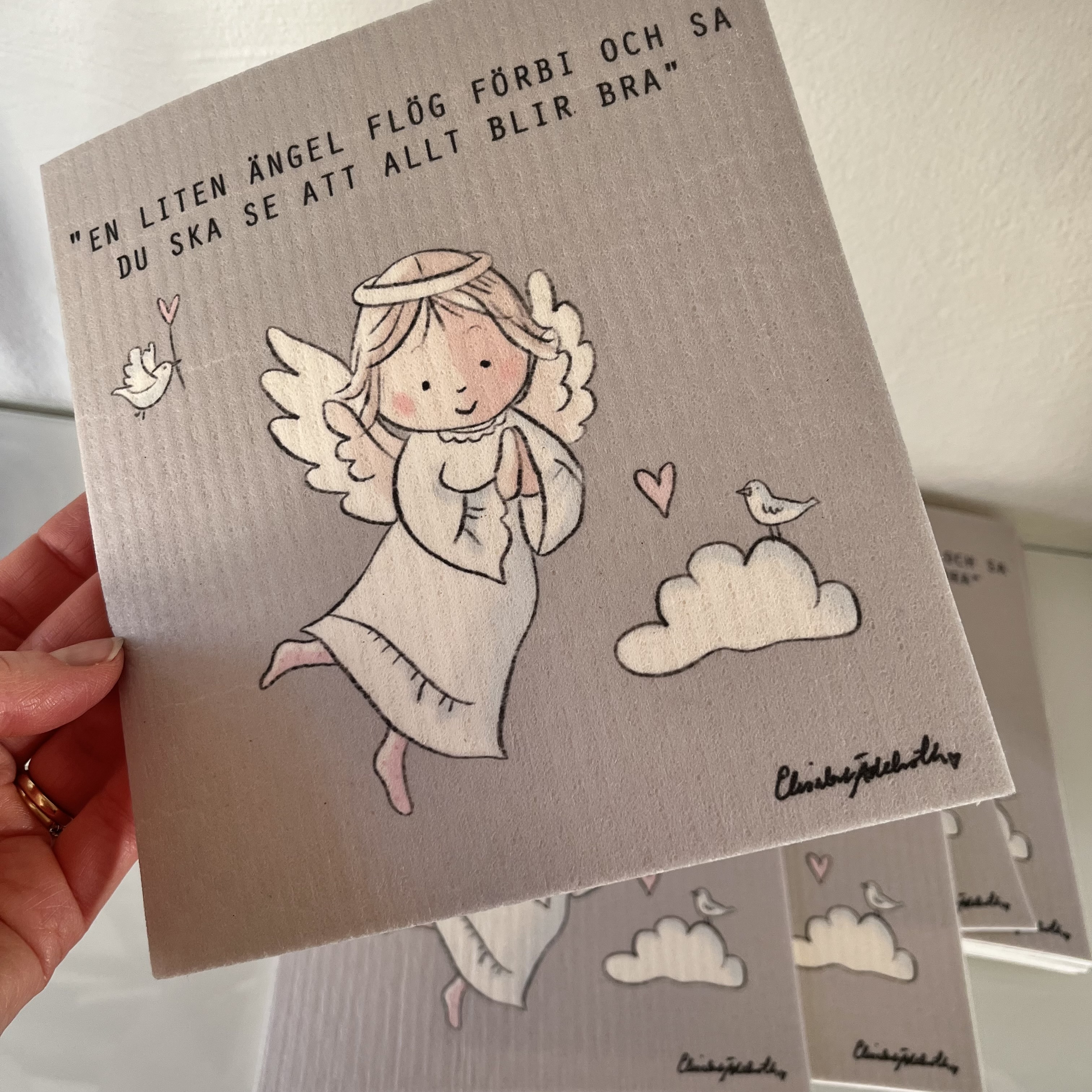  Disktrasa med motiv,  ”En liten ängel flög…” - 2