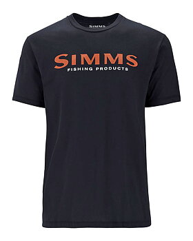 Simms Logo T-Shirt Jet Black 