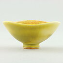 Berndt Friberg (1960s) Unique Yellow Haresfur Bowl 6 cm