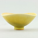 Berndt Friberg (1960s) Unique Yellow Haresfur Bowl 6 cm