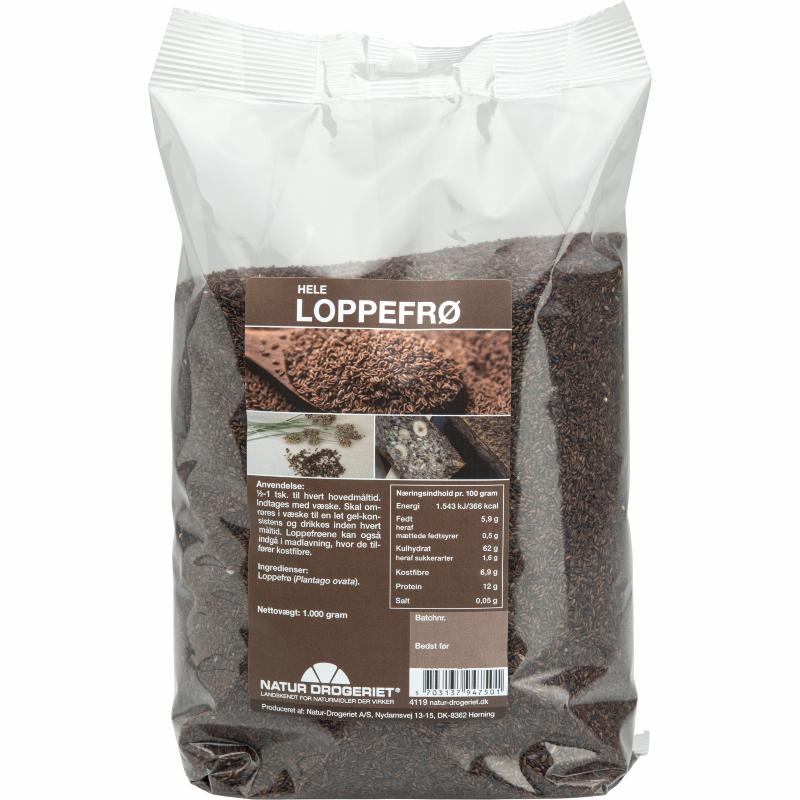 Hela Loppfrön Psylliumfrön 1000g - Natur Drogeriet