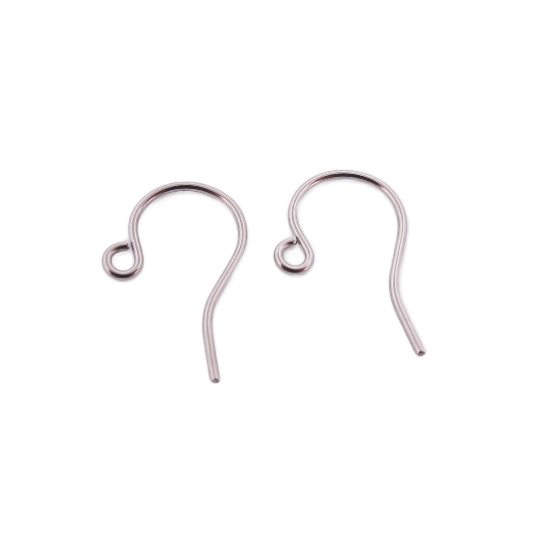 Surgical steel ear hooks smooth