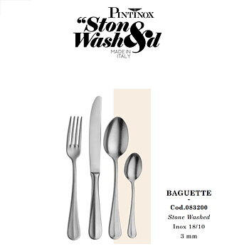 Bestick Baguette Stone Washed Pinti Inox 0832-