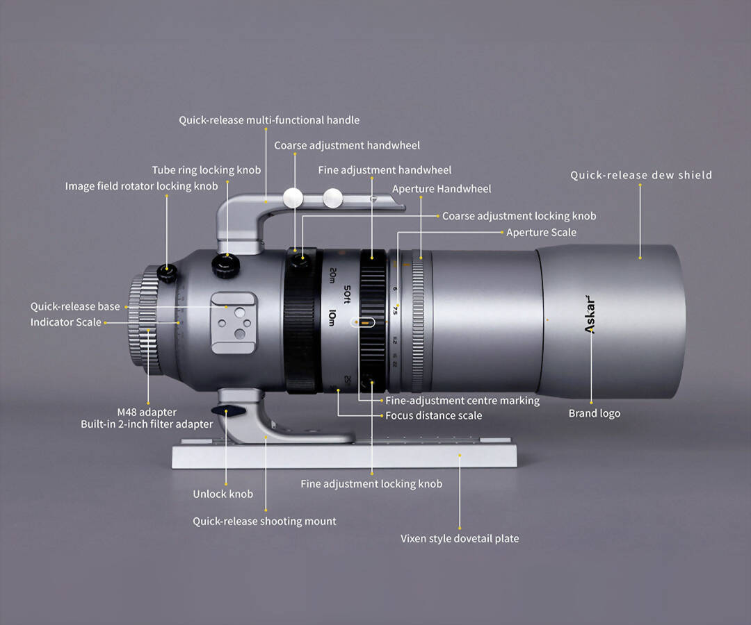 ASKAR SQA55 - 55 MM APOKROMATISK REFRAKTOR - OTA - 3