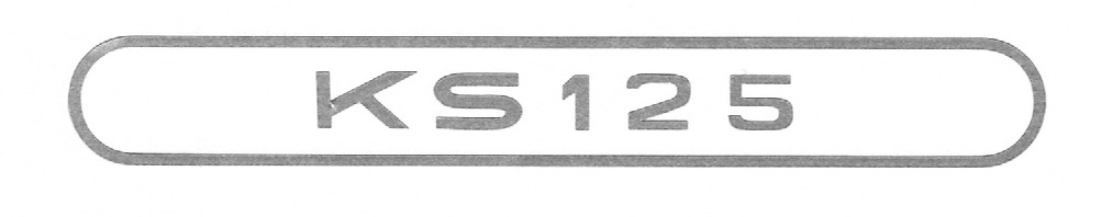 Dekal bakskärm"KS125"