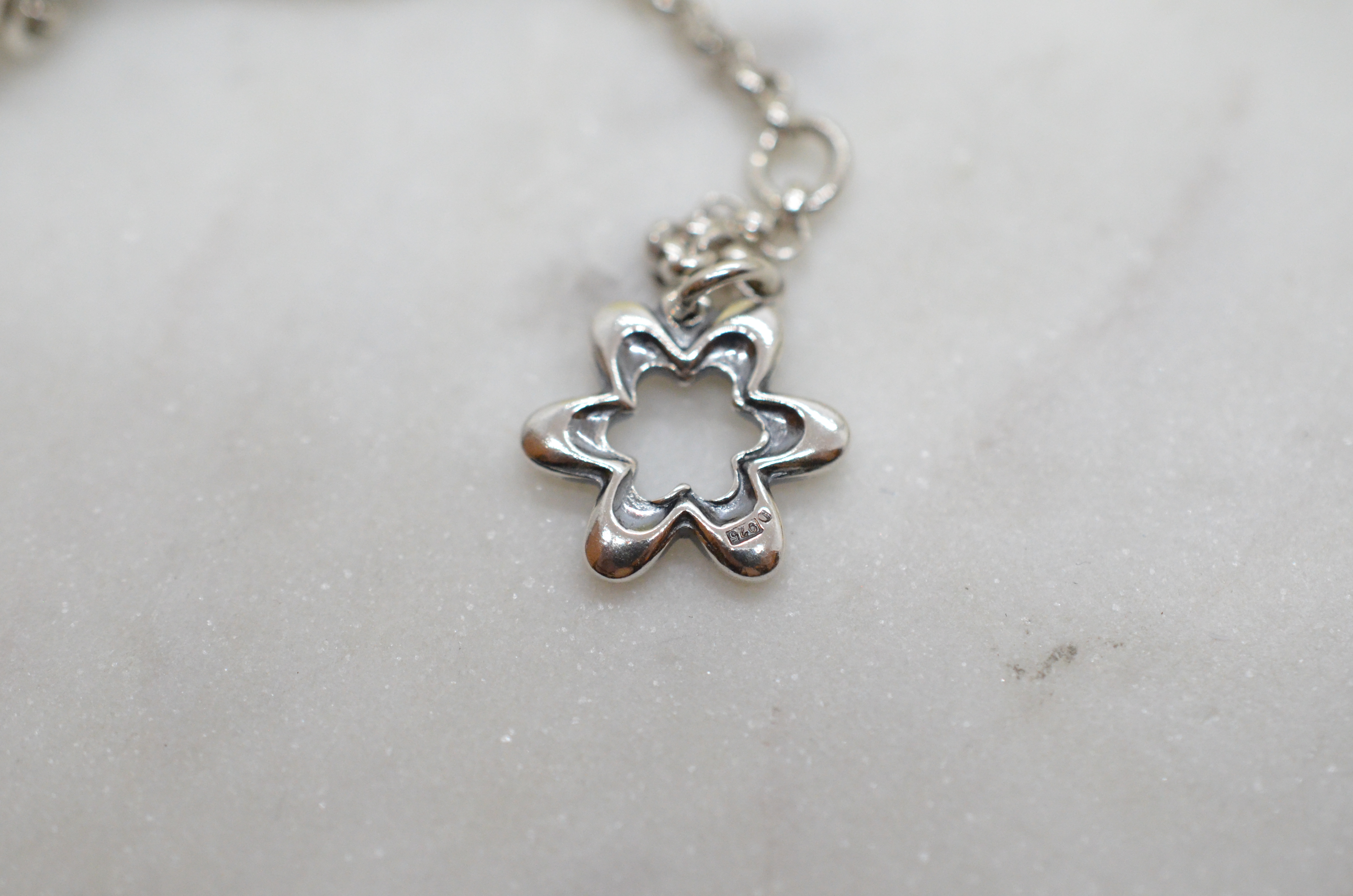 Vintage Kalevala "Happy" silver necklace - 5
