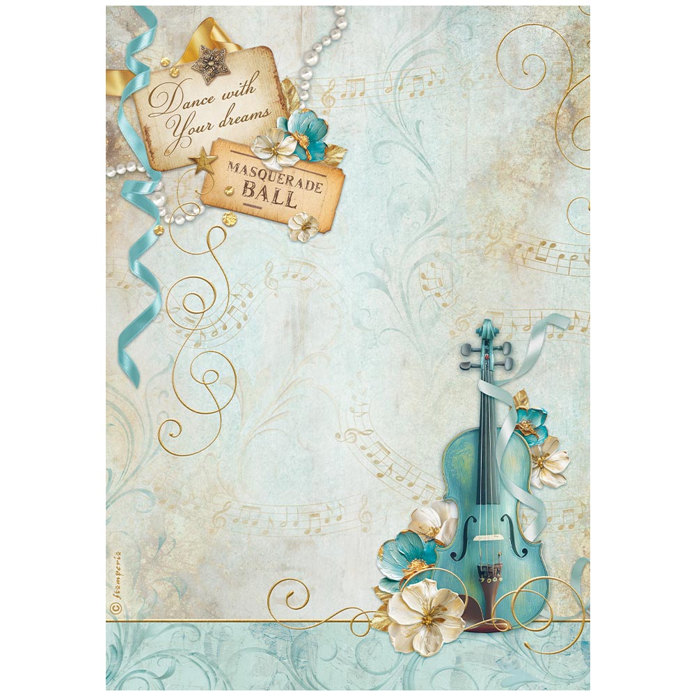 A4 Rice paper packed - Masquerade violin 