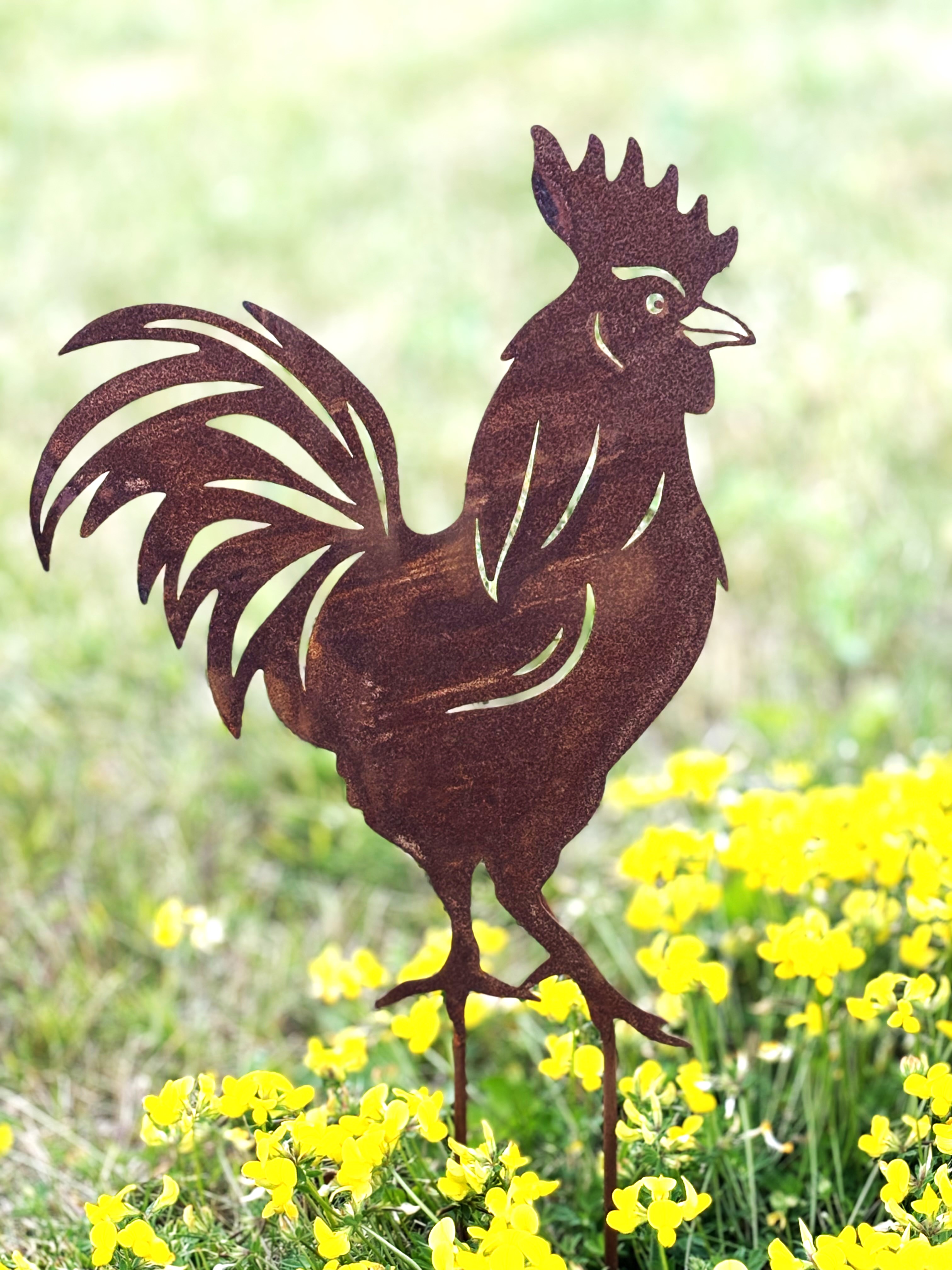 Tupp i rostig plåt 42 / 27 cm. Sticks