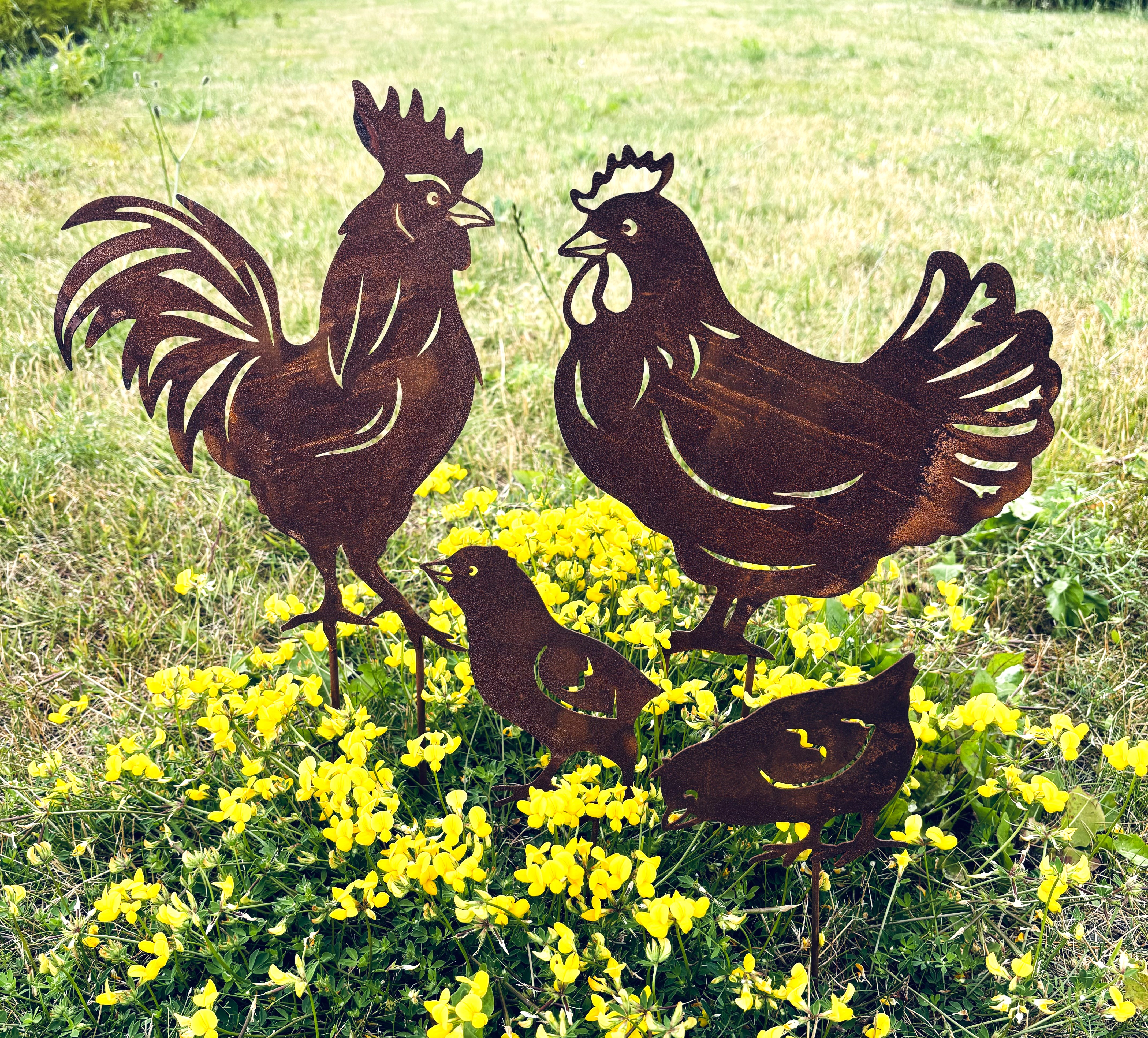 Tupp i rostig plåt 42 / 27 cm. Sticks