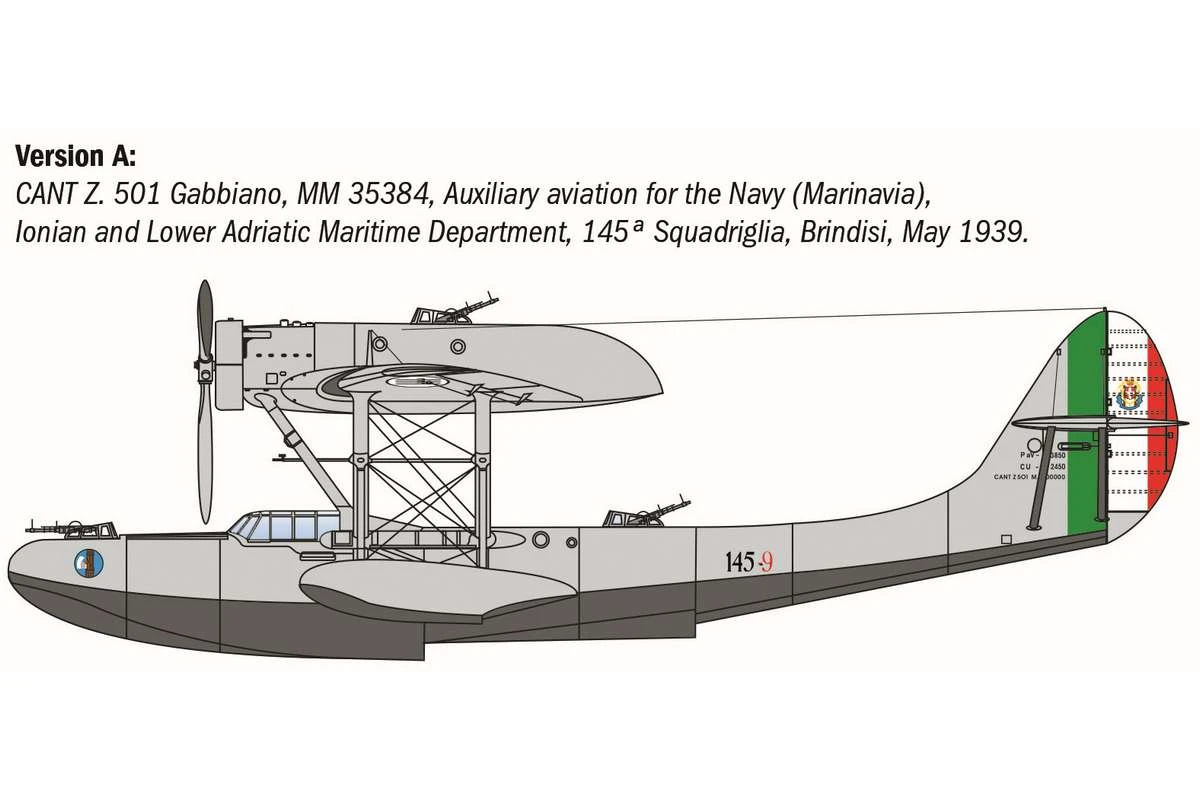 Cant Z.501 Gabbiano 1/72 - 2