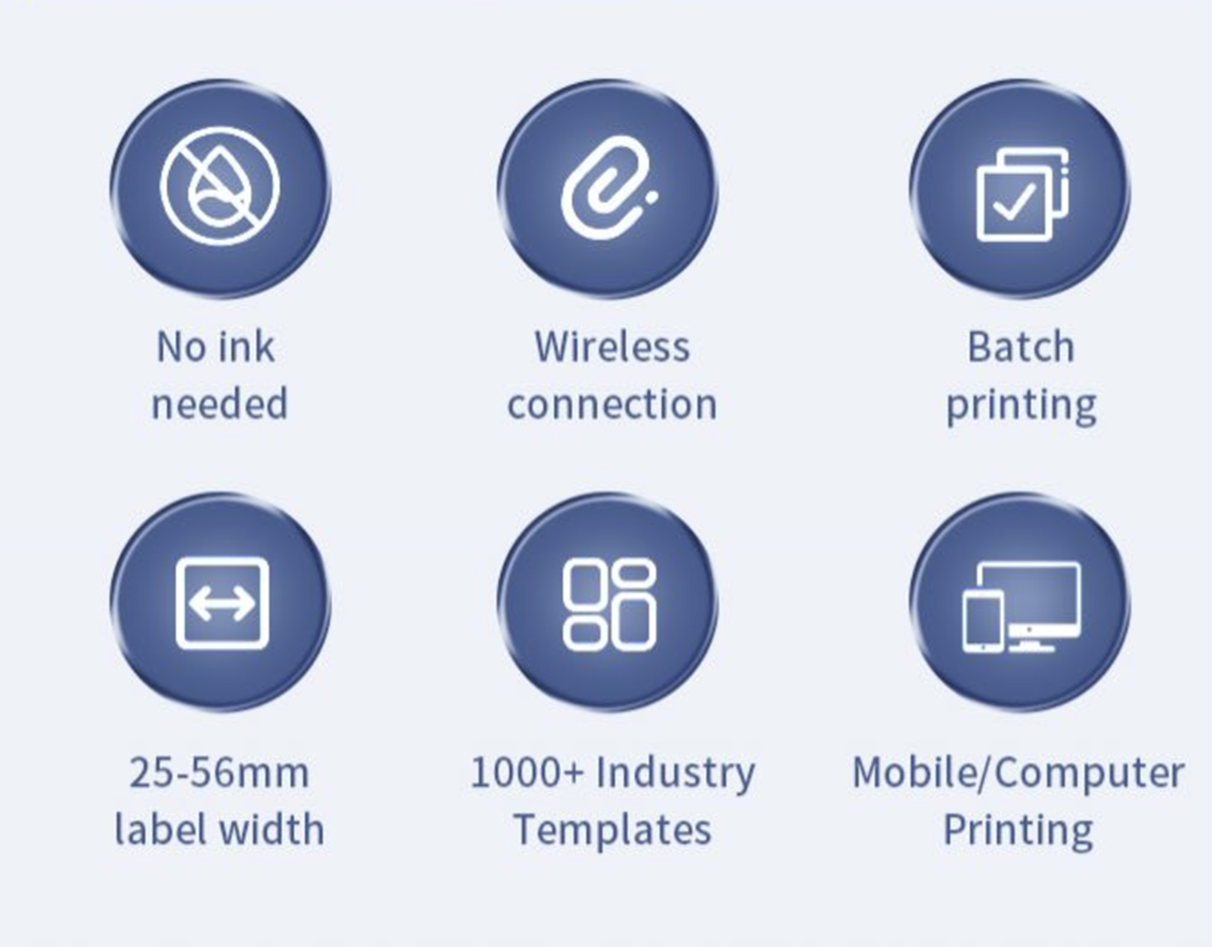 NIIMBOT B1 Smart Label Printer - 12