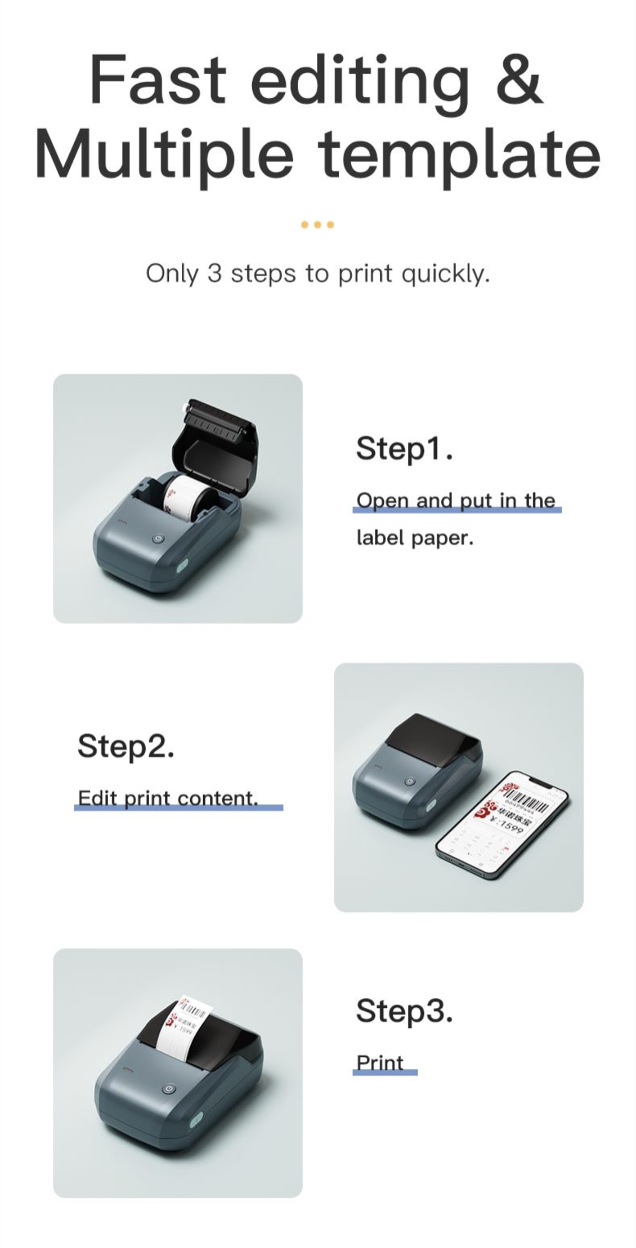 NIIMBOT B1 Smart Label Printer - 10