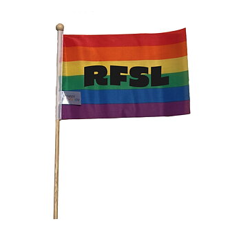 RFSL mini-flagga på pinne 