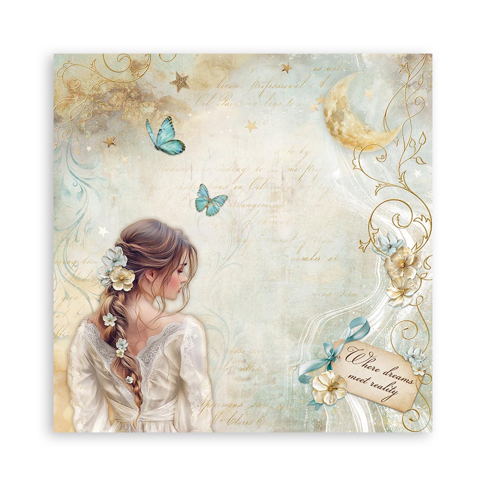 Scrapbooking Pad 22 sheets cm 20,3X20,3 (8"X8") Single Face Masquerade - 16