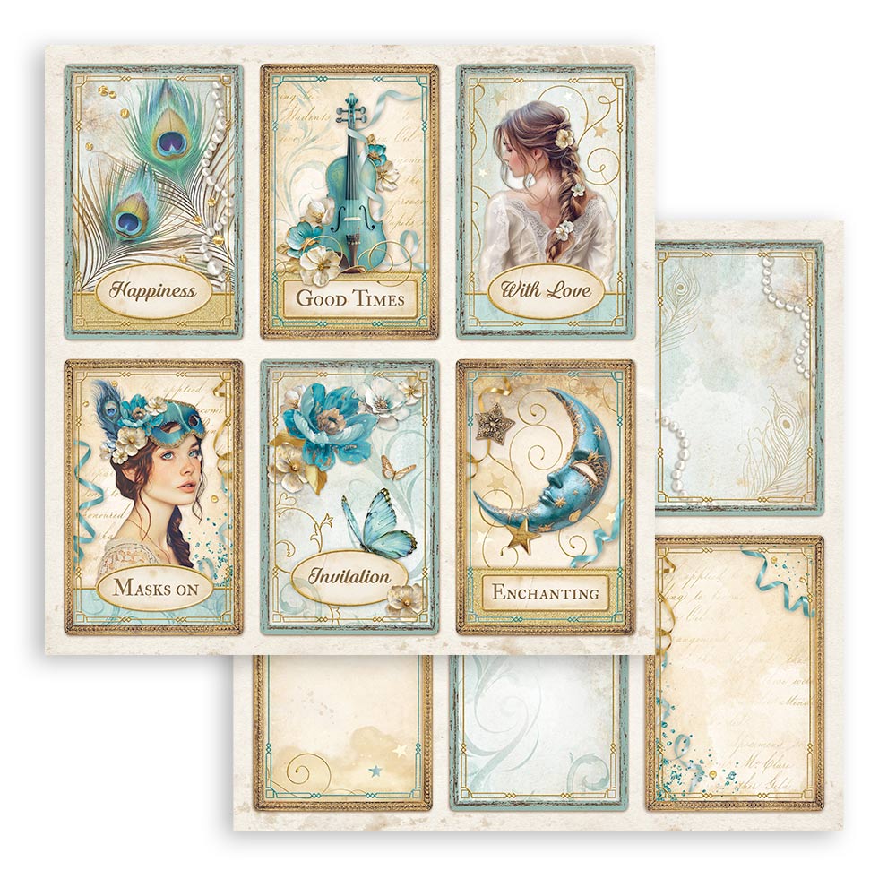 Scrapbooking Pad 10 sheets cm 30,5x30,5 (12"x12") - Masquerade - 10