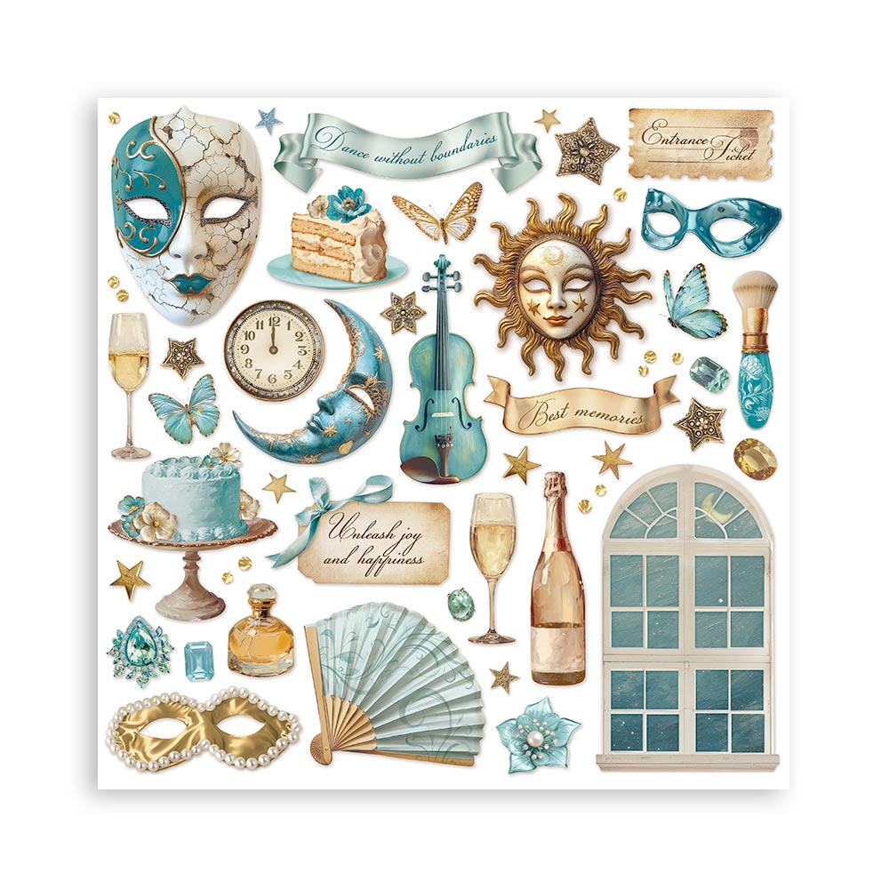 Scrapbooking Pad 10 sheets cm 30,5x30,5 (12"x12") - Masquerade - 13