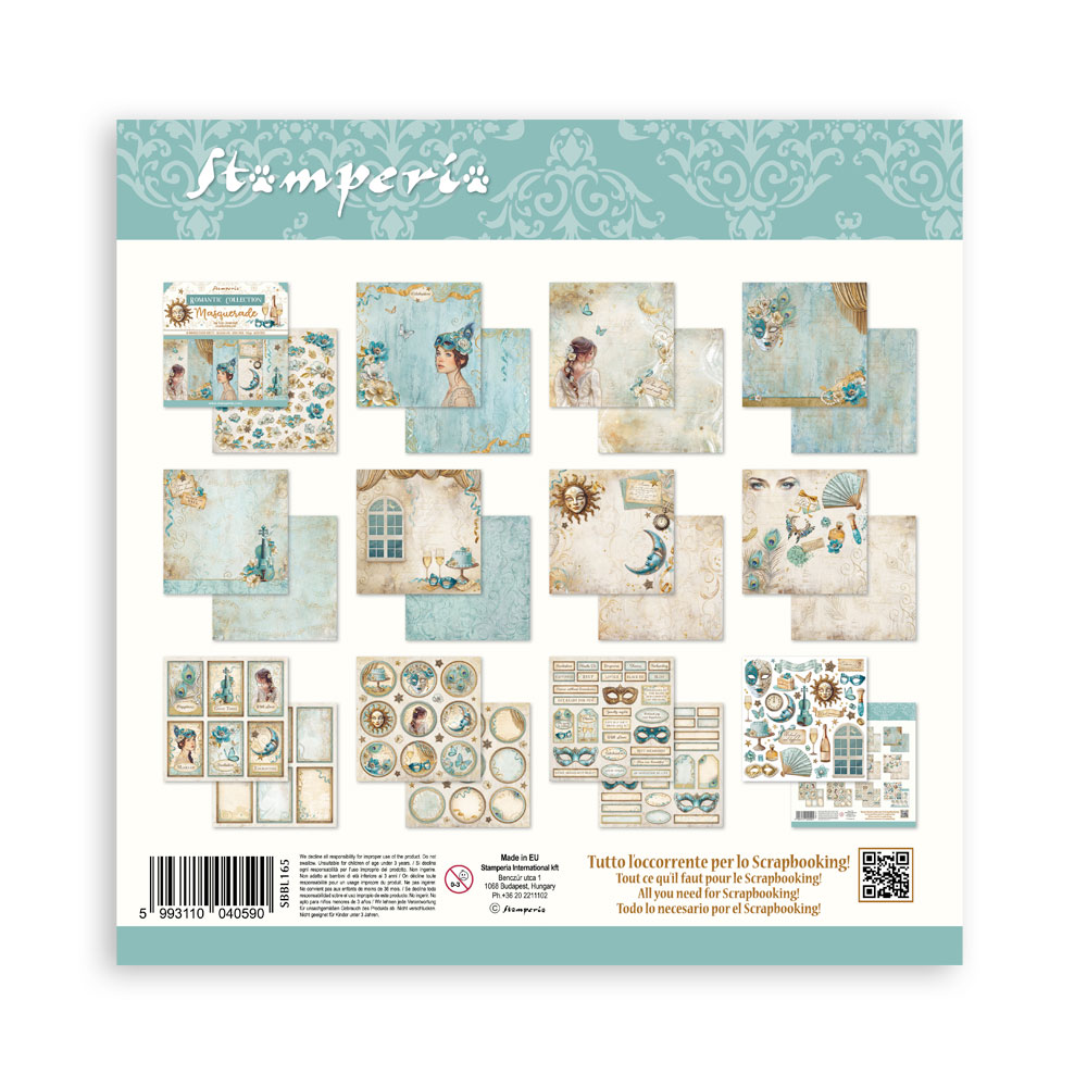 Scrapbooking Pad 10 sheets cm 30,5x30,5 (12"x12") - Masquerade - 14