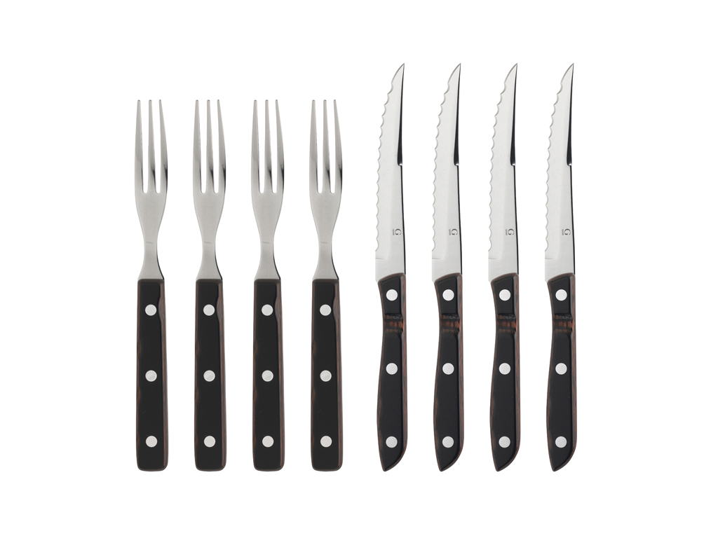 Gense Old Farmer Classic Steakbestick/grillbestick 8 delar Trä/Stål - 2