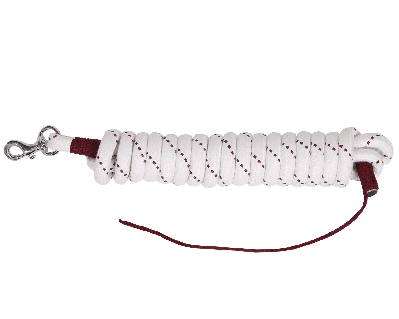 Horsemanship rope  QHP 6.8 m (12 mm, slightly thinner rope), white