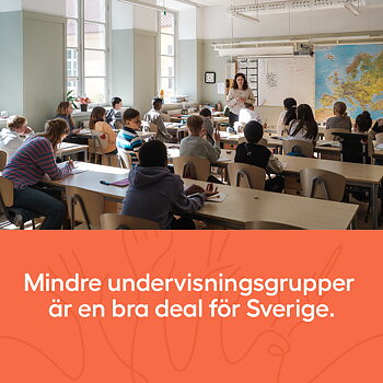 Mindre undervisningsgrupper är en bra deal för Sverige – delningsbild