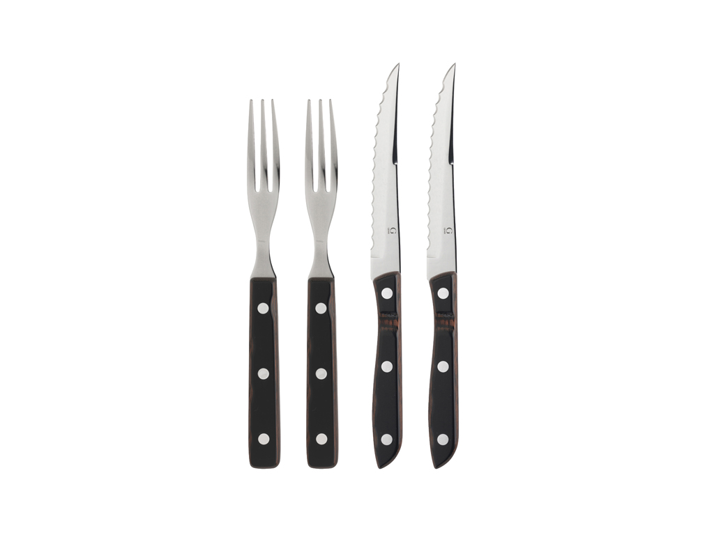 Gense Old Farmer Classic Steakbestick/grillbestick 4 delar Trä/Stål - 2