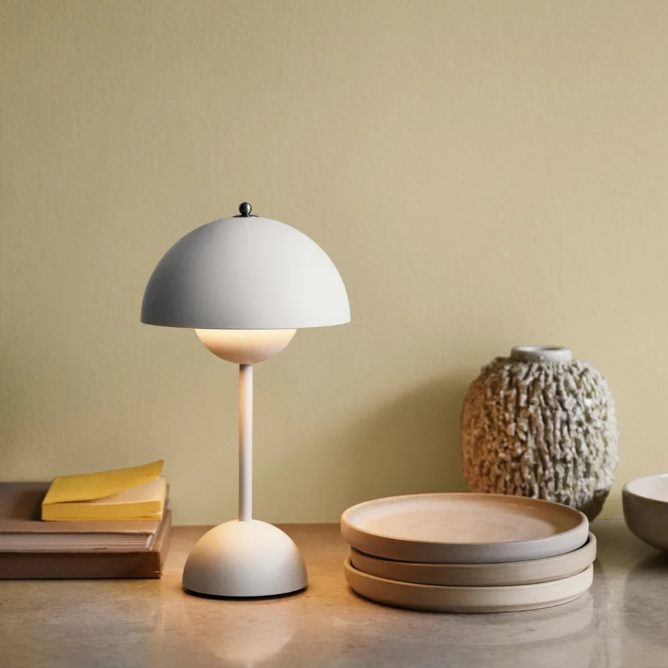 Flowerpot Portabel Bordslampa VP9 -  Matt Light Grey  - 5