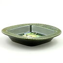 Lisa Larson (Harlekin 1960) Green Bowl with Man on Horse Motif (2)