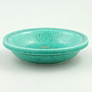 ヴィルヘルム・コーゲ  Argentaシリーズ  グリーン色のボウル  シルバーの花モチーフ  (16cm)  1959年 (2)