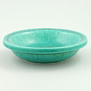Wilhelm Kåge (Argenta 1959) Green Bowl with Silver Flower Motif 16 cm (2)